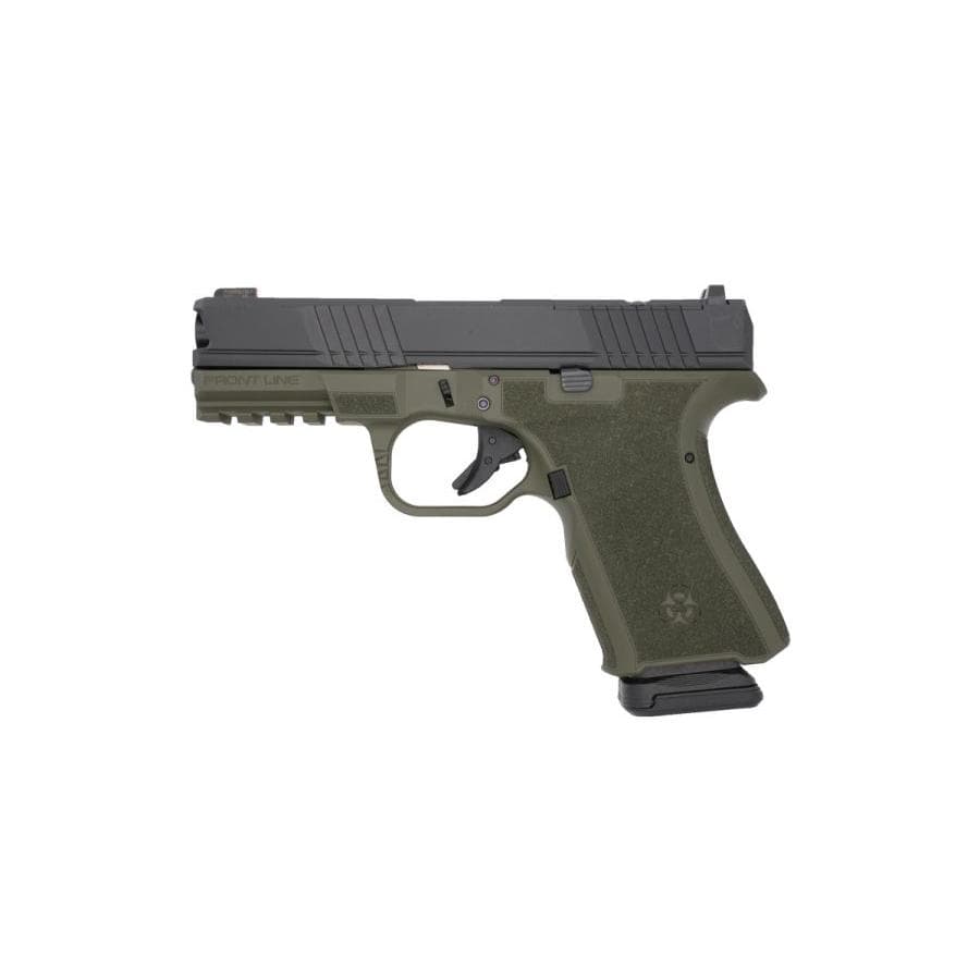 Black Rain Frontline Handgun 9mm Luger 15rd Magazine 3.75" Barrel OD Green/Black Slide Finish Optic Ready