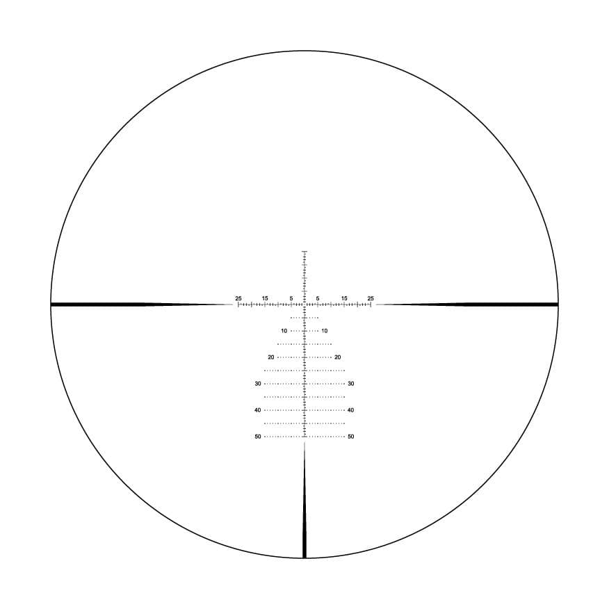 Riton X1 Conquer Rifle Scope 6-24x50 1" FFP MPSR Non-Illum MOA - Black