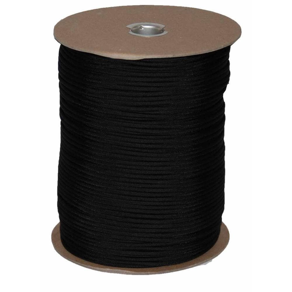 Mero 550 Paracord - 1000' Spool 550 lb Black