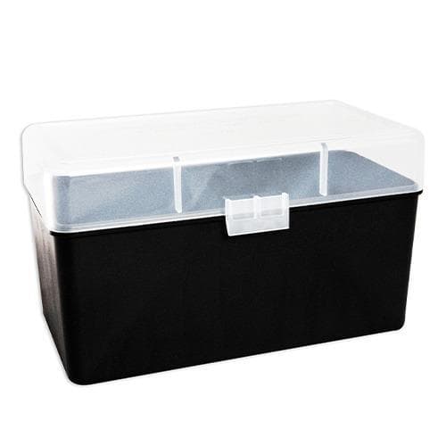 Berry's Mfg 412 Clear Ammo Flip Top Box Holds 50 Rounds - .300 Ultra