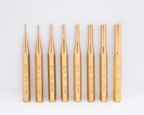 Grace USA Gun Care Brass Pin Punch Set