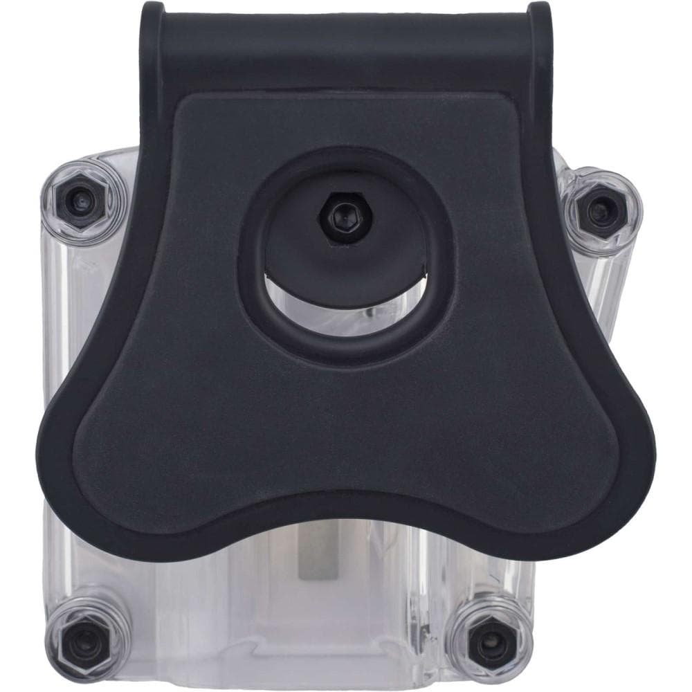 Bulldog Max Multi-Fit Polymer Holster w/ Paddle-Transparent Clear RH