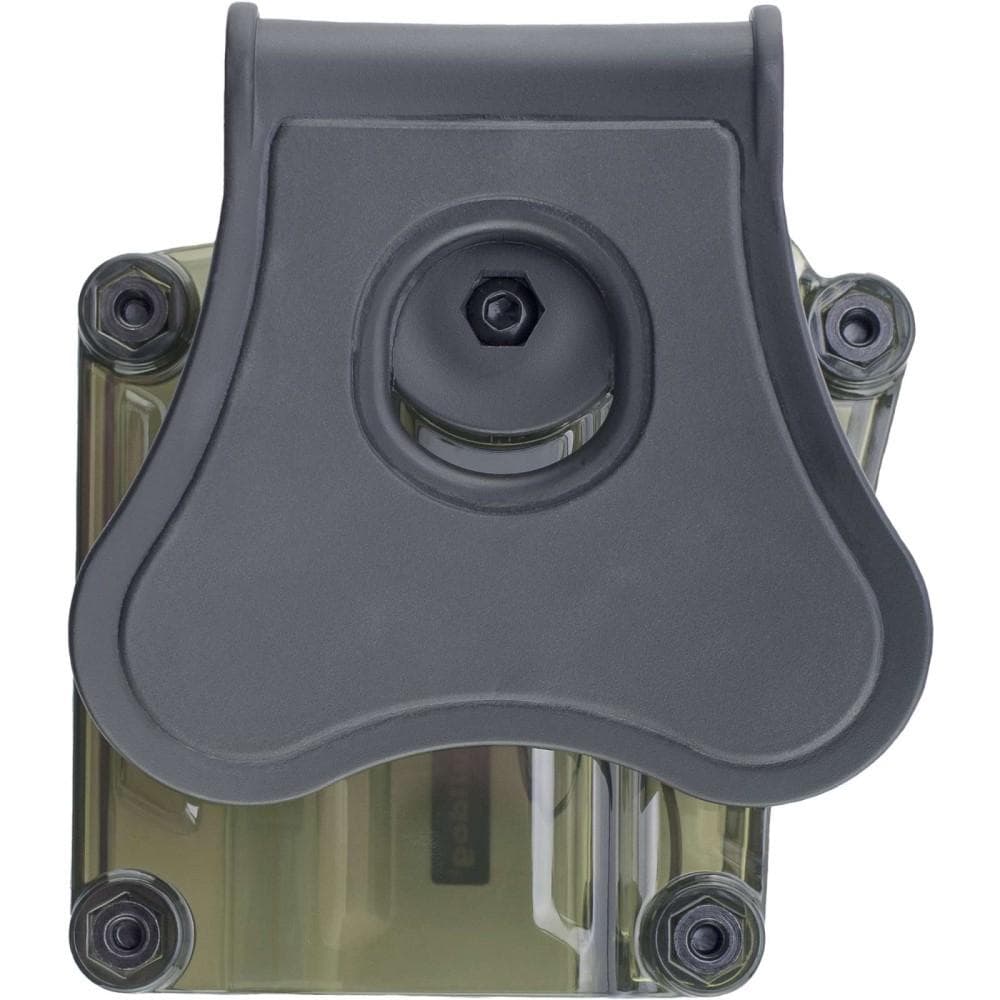 Bulldog Max Multi-Fit Polymer Holster w/ Paddle-Transparent Green RH