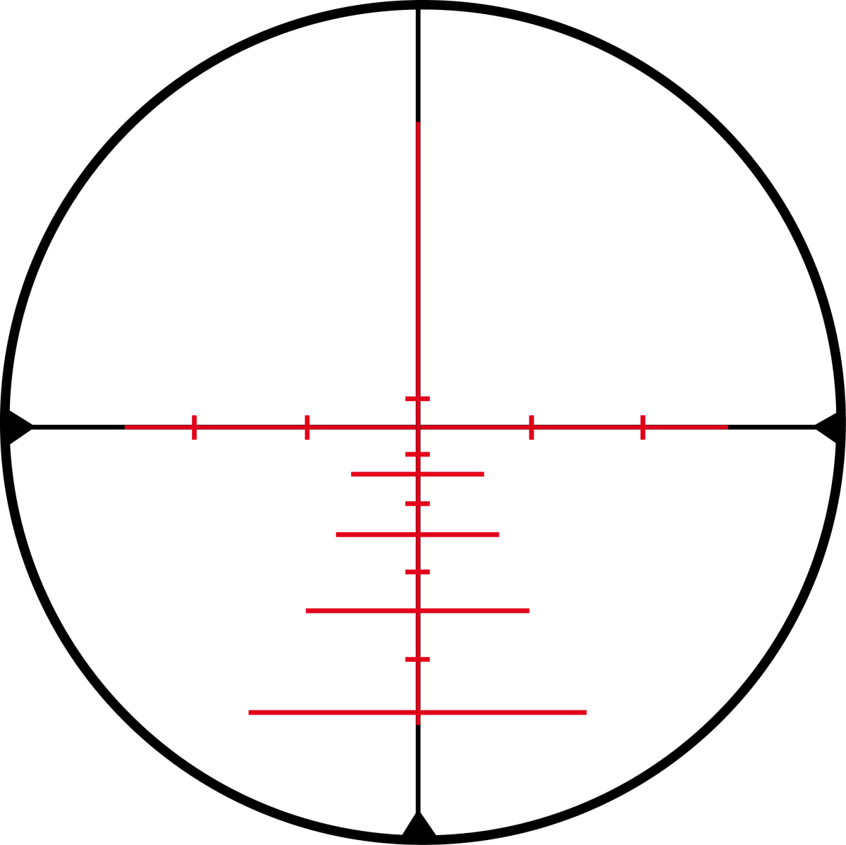 Konus Absolute Rifle Scope 5-40x56 Zoom 30mm SFP 550 Ballistic Reticle Illum - Black
