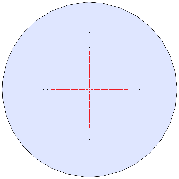 Konus Absolute Series Zoom Riflescope 5-40x56 Mil-Dot Non Illum Black