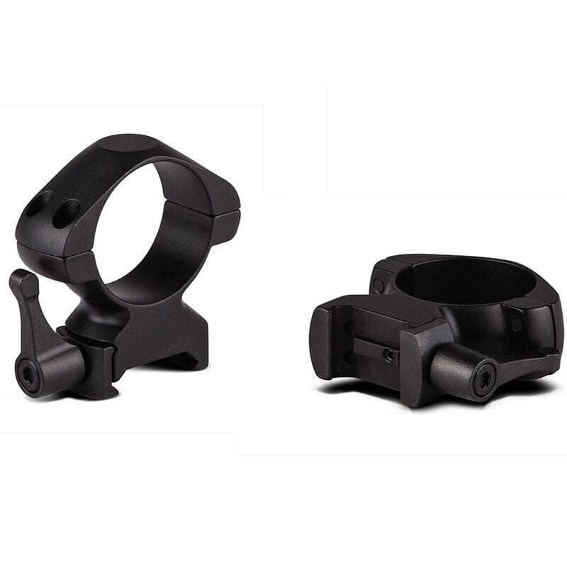 Konus 2-Piece Steel Riflescope Rings With Quick Release Lever 1" Medium Matte Black