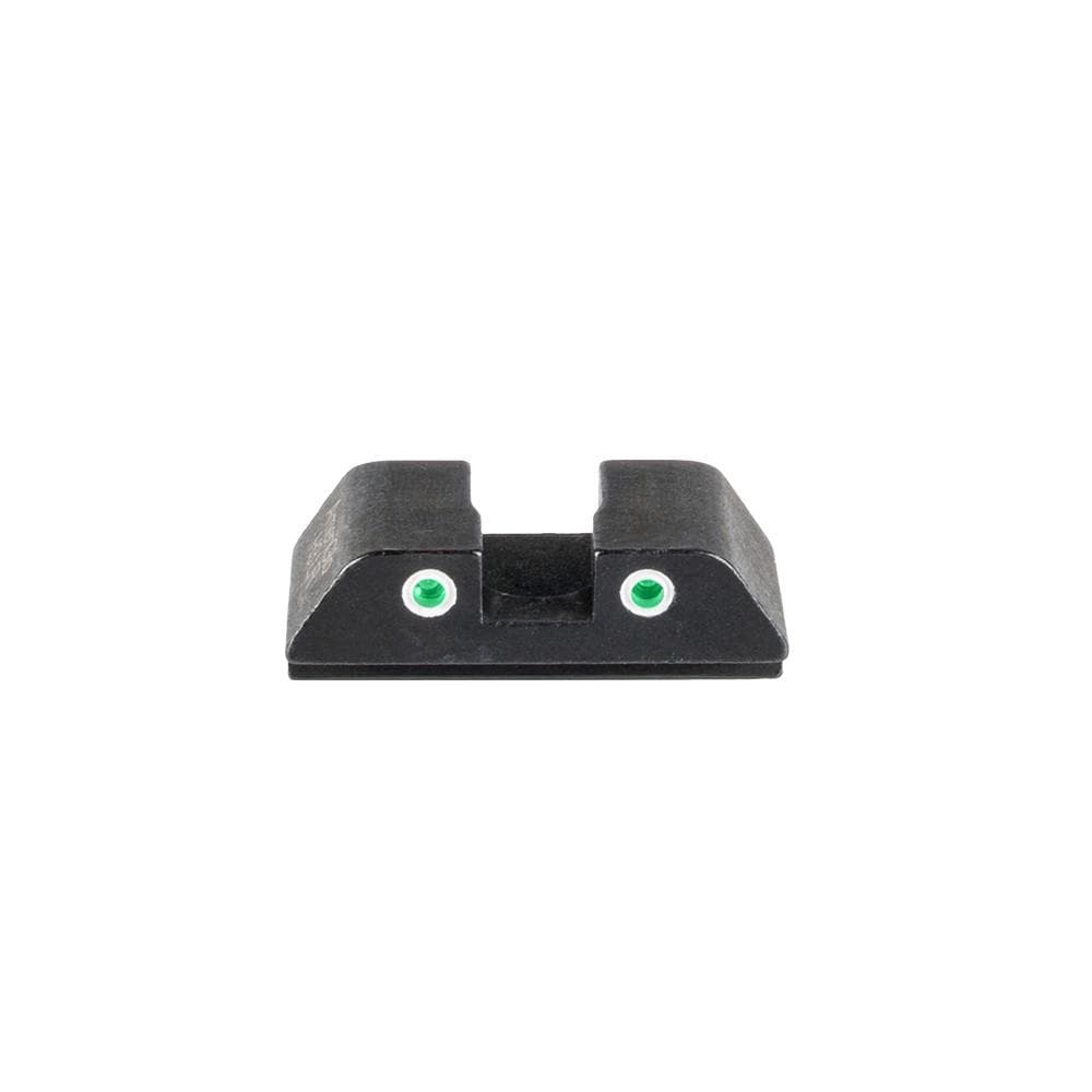 Ameriglo Tritium 2-Dot Rear Handgun Sight for Glock 42/43/43x/48 Green with White Front
