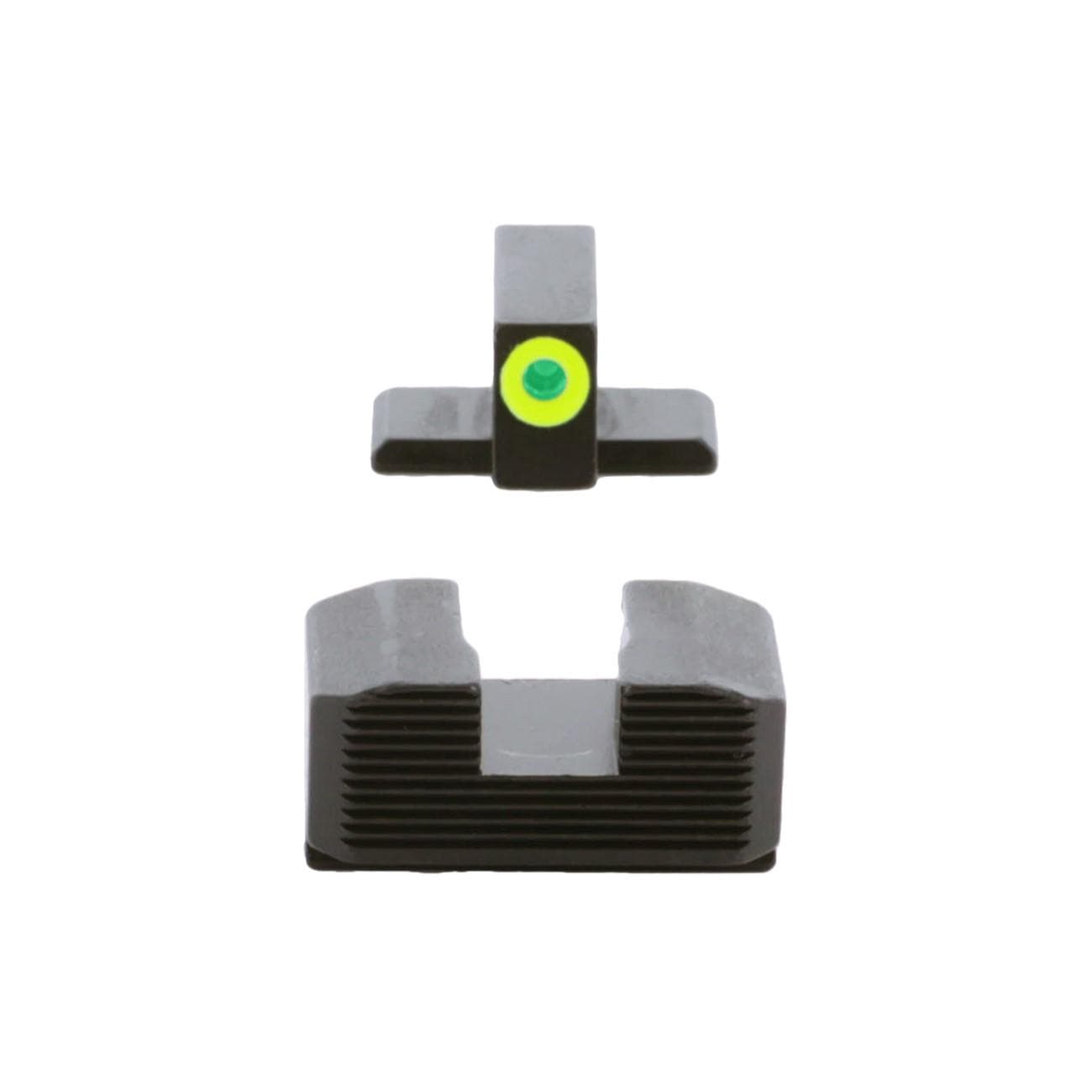 Ameriglo Green Tritium LumiGreen Outline Front Black Serrated Rear Hellcat OSP