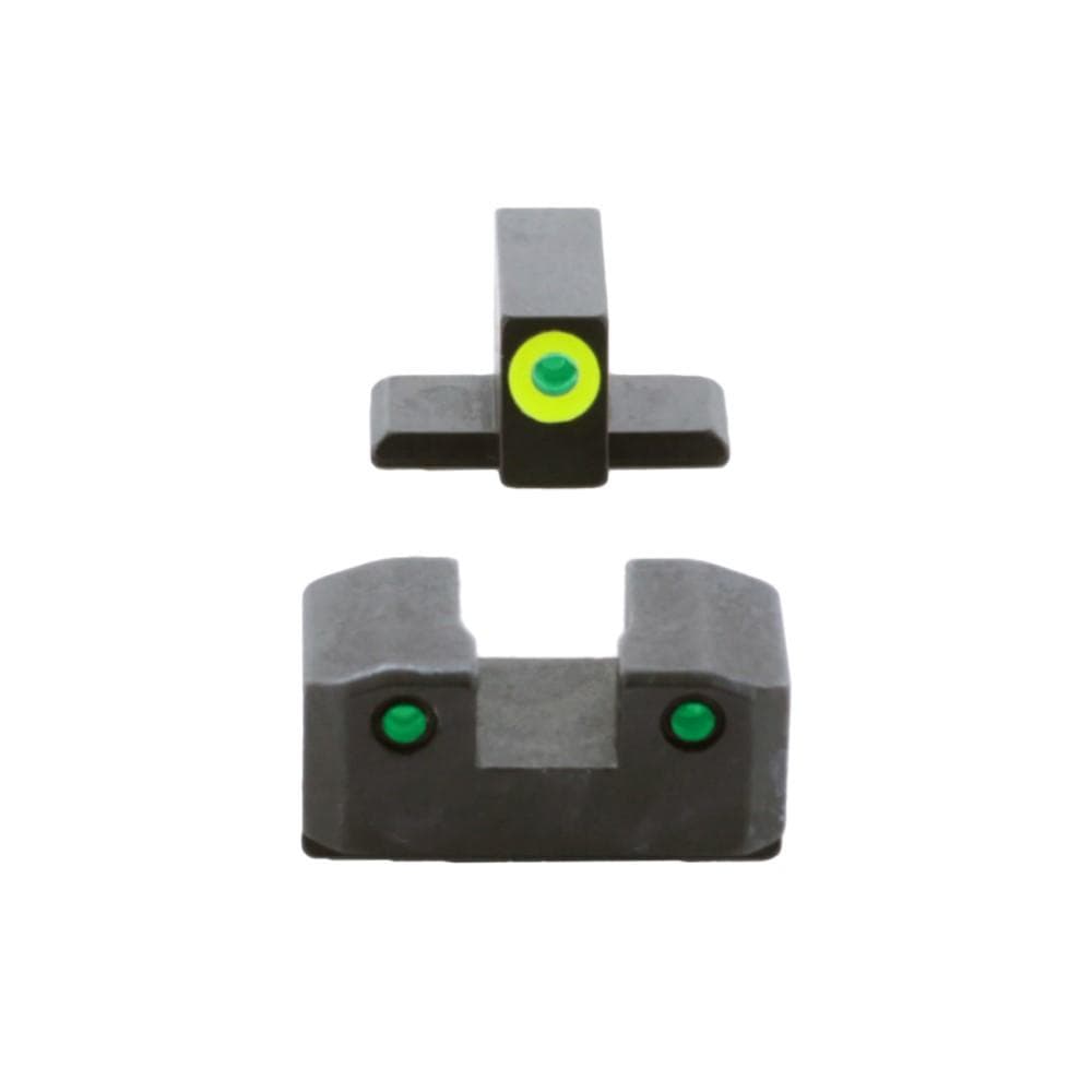 Ameriglo Trooper Tritium Handgun Sight Set for Springfield XD Green Rear Green with Lumigreen Front
