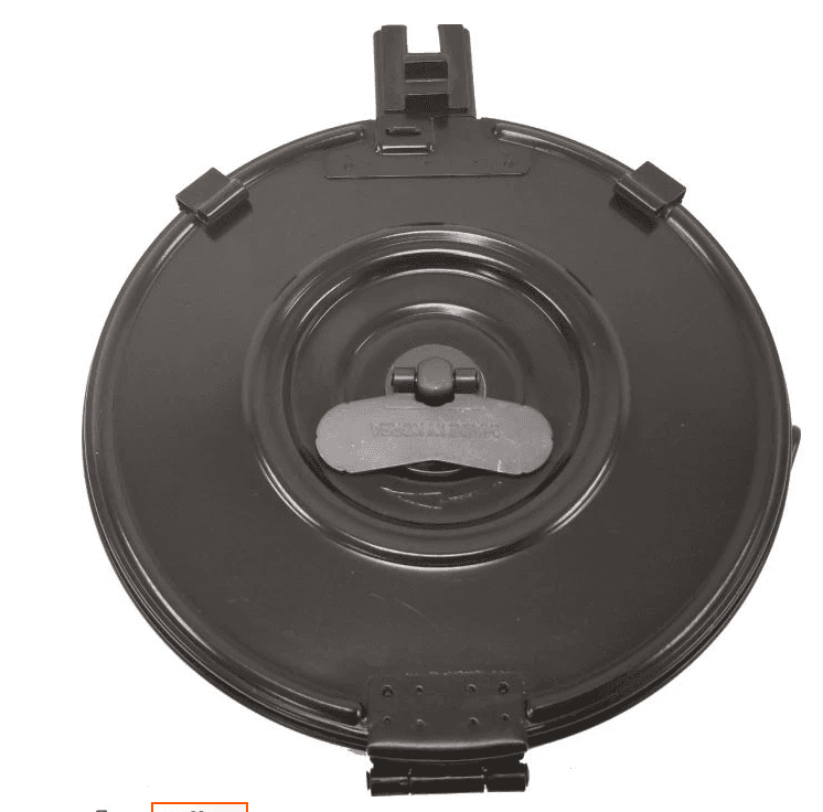 KCI USA AK-47 Rifle Drum Magazine 7.62x39mm 75/rd Black