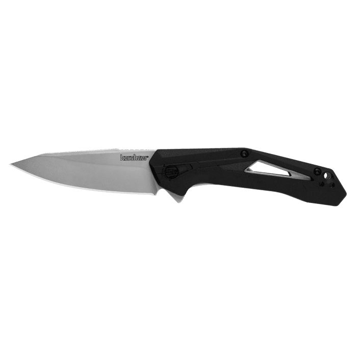 Kershaw Airlock Folding Knife 3" Drop Point Blade Black