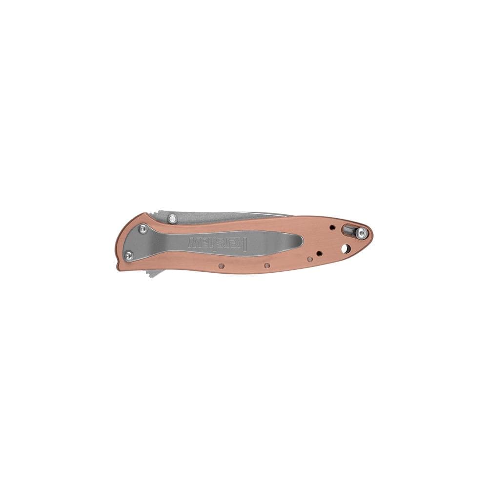 Kershaw Leek Folding Knife 3" Drop Point Blade Copper