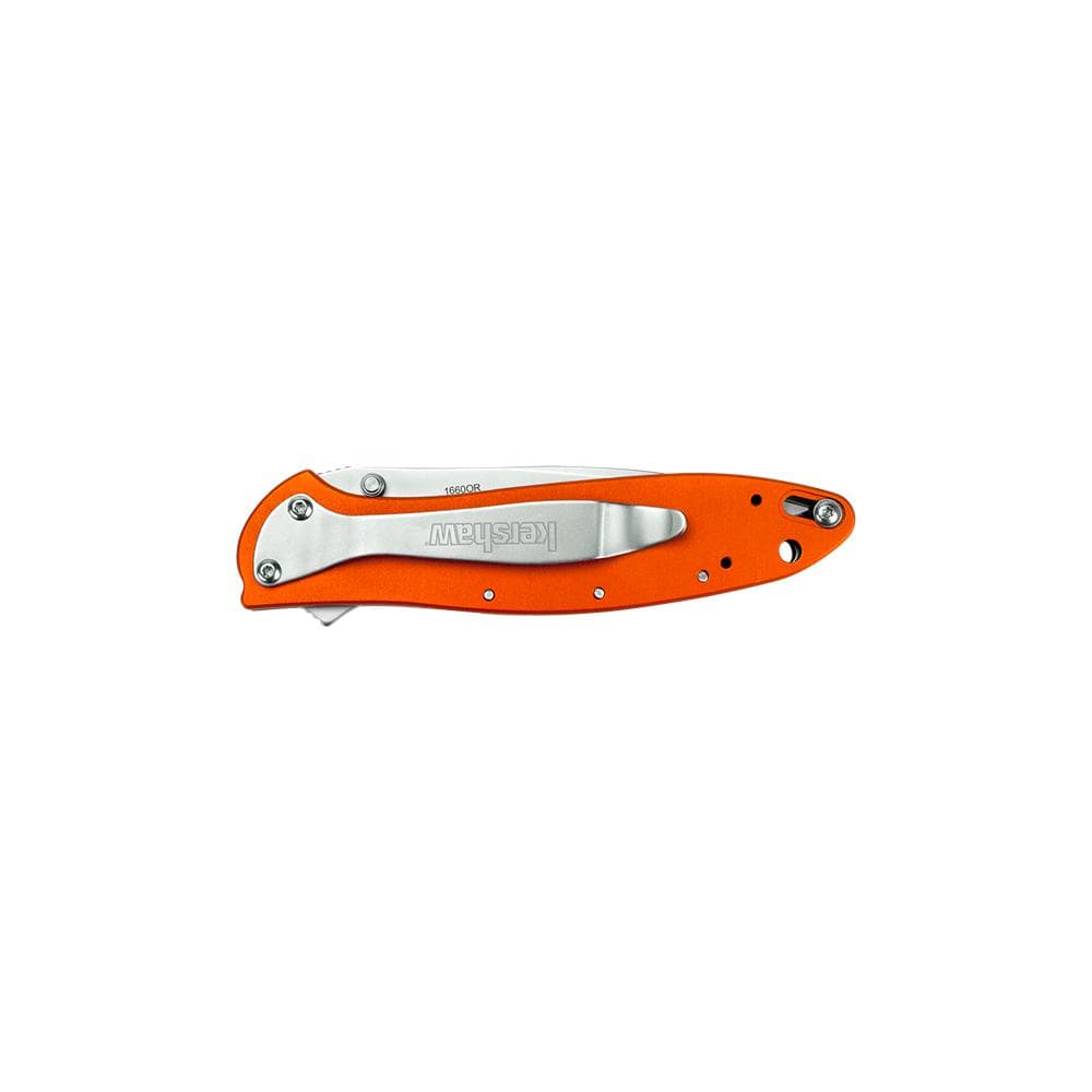 Kershaw Leek Folding Knife 3" Drop Point Blade Orange