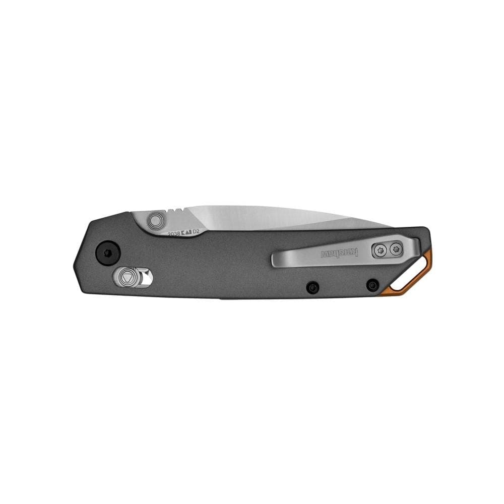 Kershaw Iridium Folding Knife 3-2/5" Spear Point Blade Grey