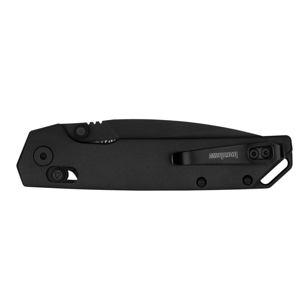 Kershaw Iridium Folding Knife 3-2/5" Spear Point Blade Black