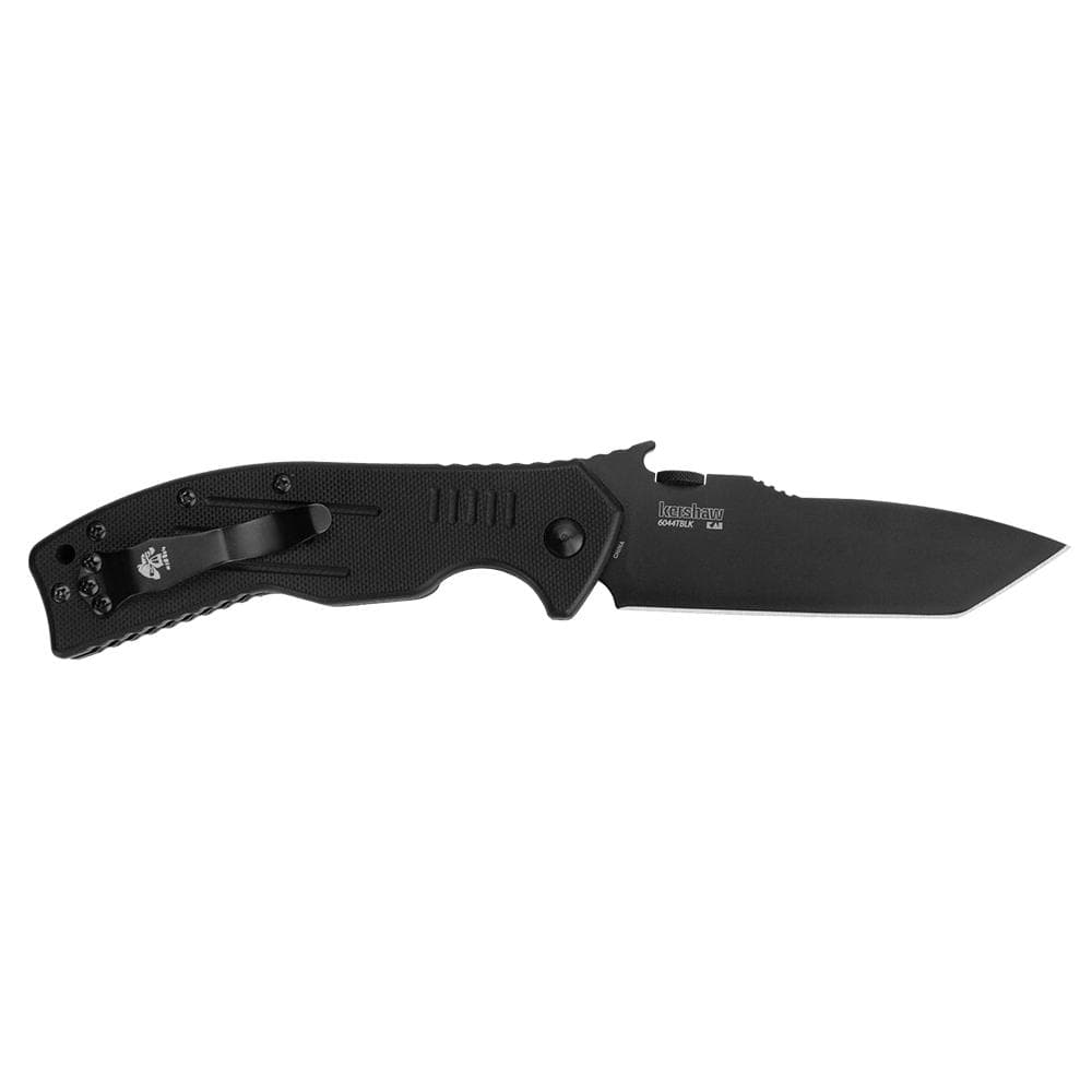 Kershaw CQC- 8K Folding Knife 3-1/2" American Tanto Blade Black