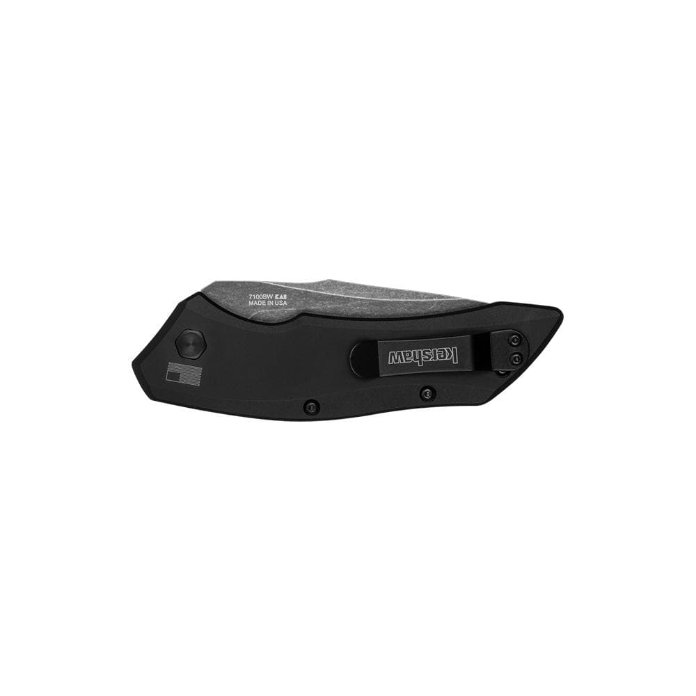 Kershaw Launch 1 Automatic Folding Knife 3-2/5" Drop Point Blackwash