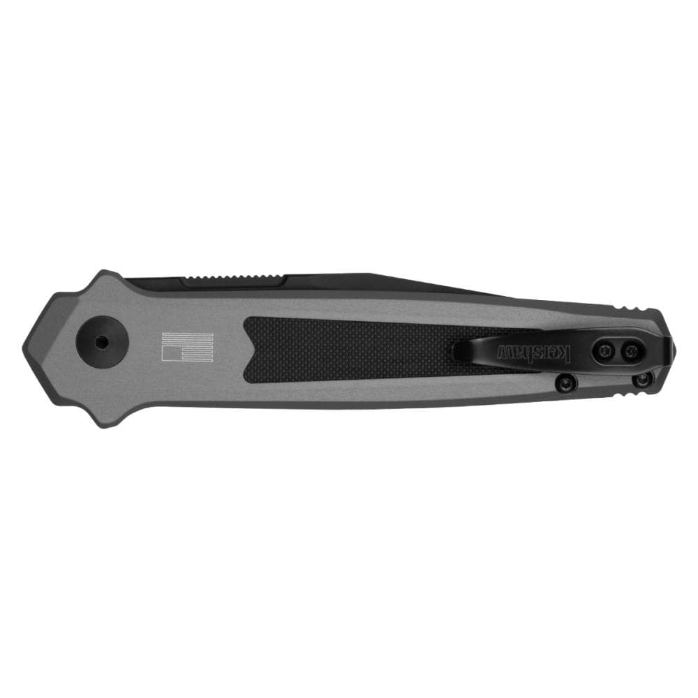Kershaw Launch 17 Automatic Folding Knife 3-1/2" Clip Point Blade Grey