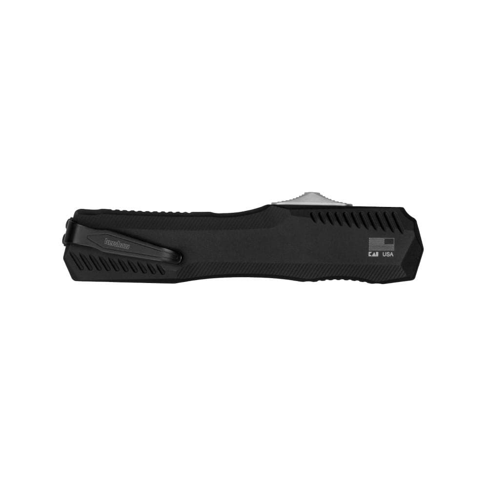Kershaw Livewire OTF Automatic Knife 3-3/10" Drop Point Blade Black
