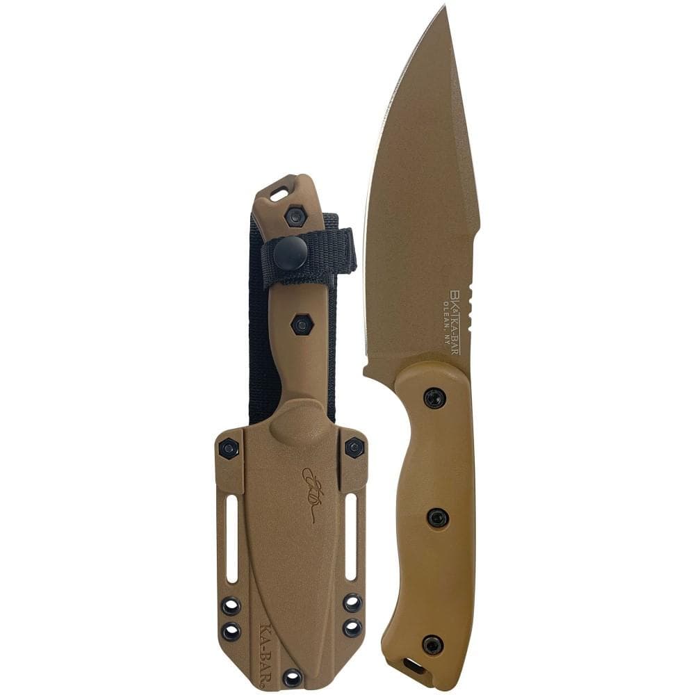 Ka-Bar Becker Harpoon Fixed Knife 4-5/8" Harpoon Blade Brown