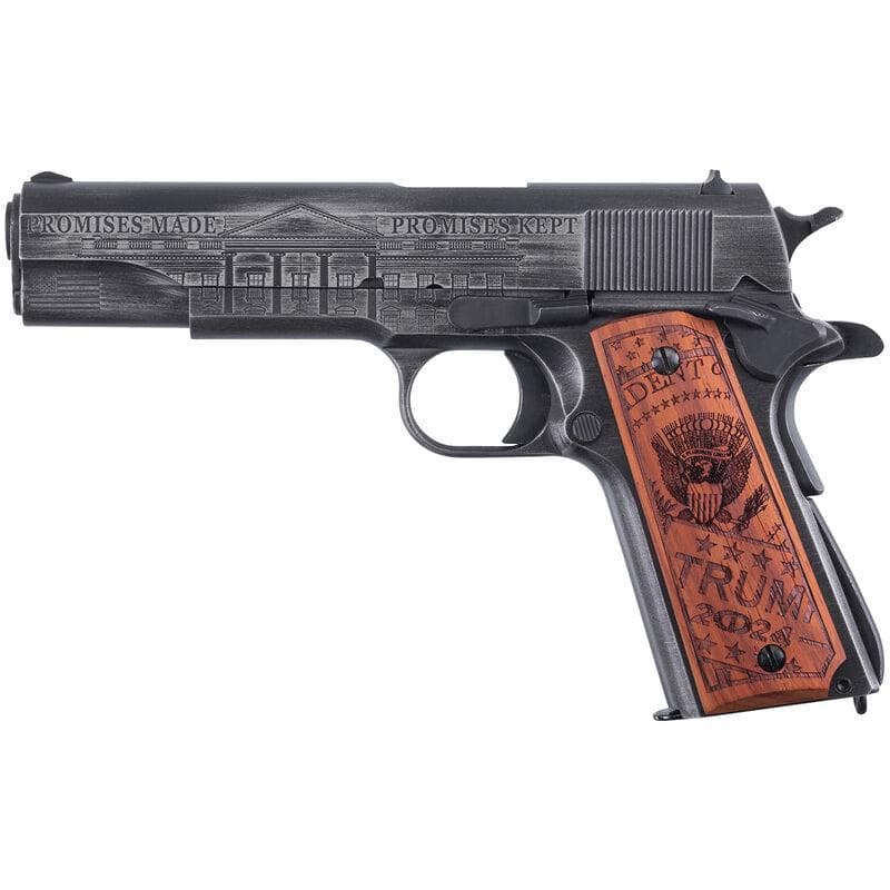 Kahr Arms Trump Save America Special Edition 1911 Handgun .45 Cal 7rd Magazine 5" Barrel Grey with Wood Grips