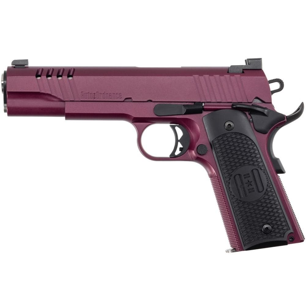 Auto-Ordnance 1911A1 Handgun 45 ACP 7rd Magazine 5" Barrel Cherry Night Sights