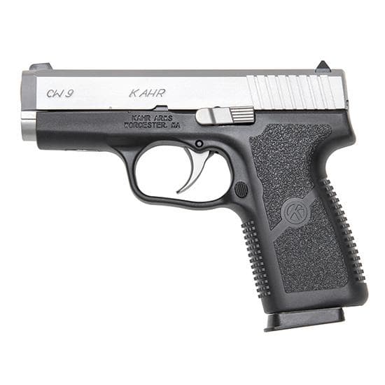 Kahr Arms CW9 Handgun 9mm Luger 7rd Magazine 3.5" Barrel Black with Silver Slide Night Sights