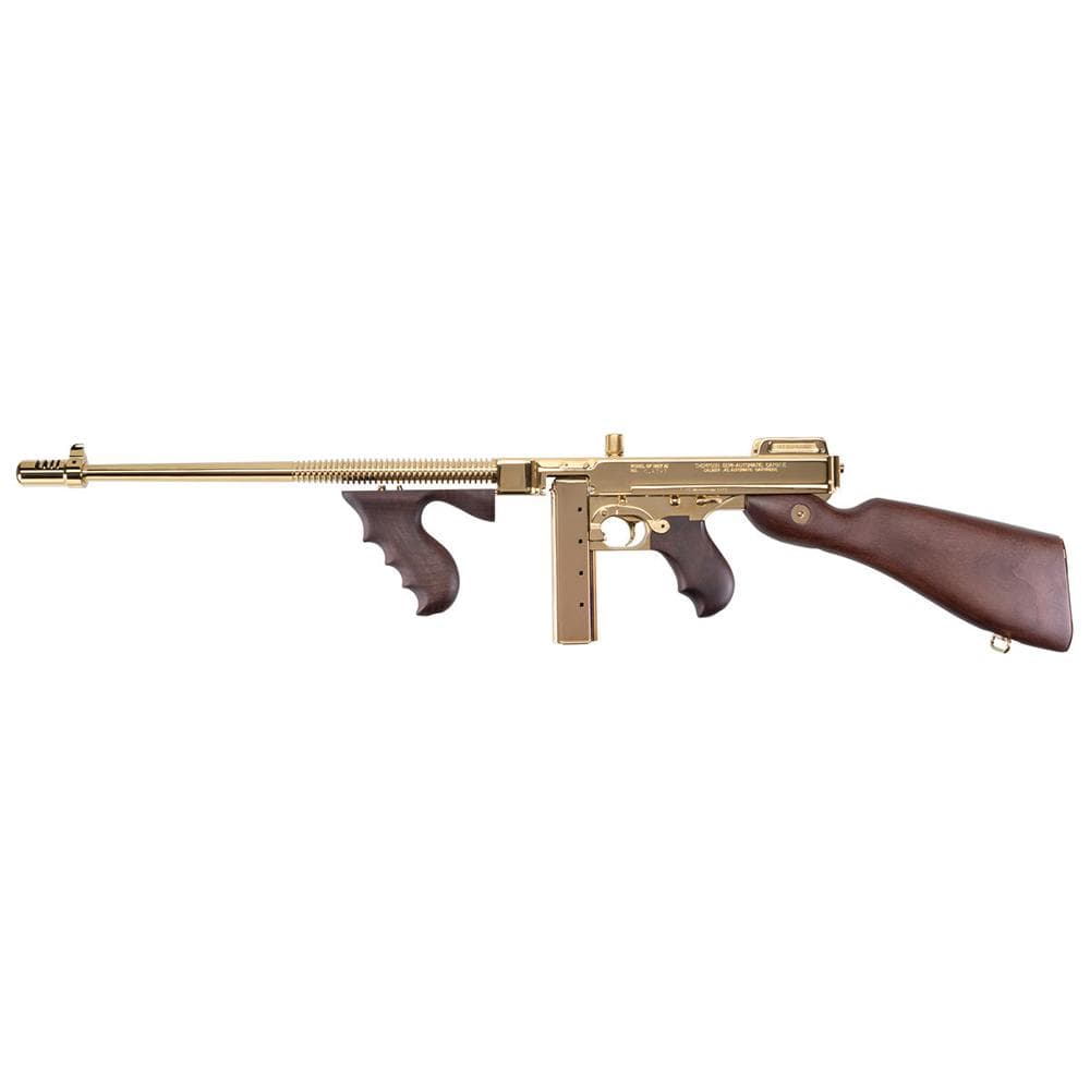 Auto Ordnance 1927A-1 Deluxe Carbine Rifle .45 Cal 20rd (1) & 50rd (1) Magazines 16.5" Barrel Gold Plated