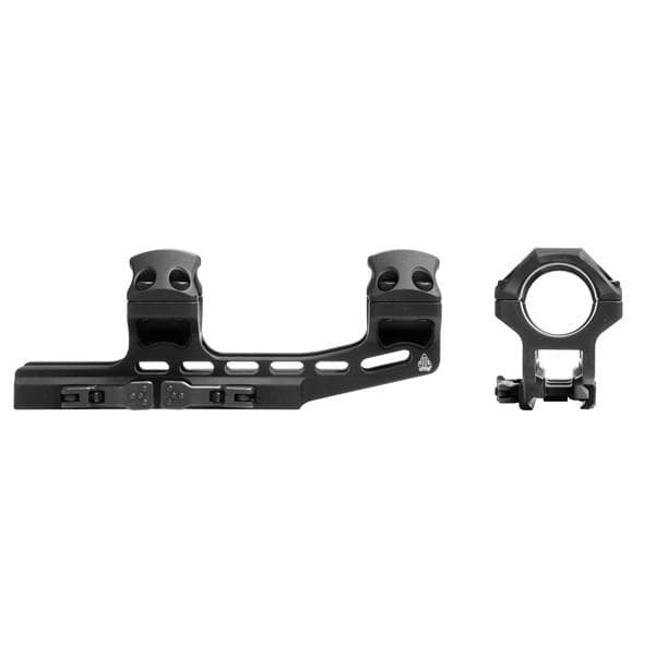 Leapers 1-Piece UTG ACCU-SYNC QR Cantilever Mount 1" High w 50mm Offset - Matte Black