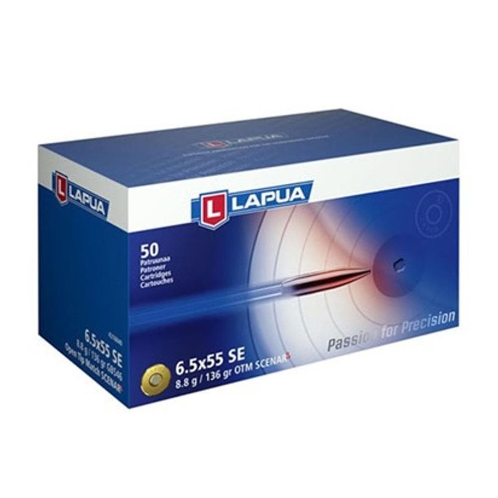 Lapua Rifle Ammo 6.5x55 Swede136 gr Scenar-L OTM bx/50