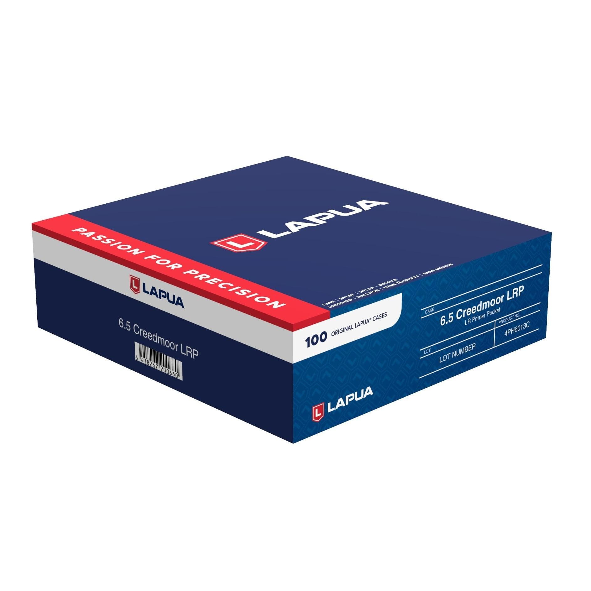 Lapua Unprimed Brass Rifle Cartridge Cases 6.5 Creedmoor Large Primer 100/ct