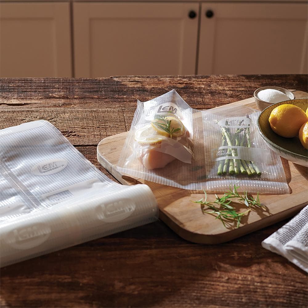 LEM Products MaxVac Portion Bag Rolls 11" x 16' - 2/ct