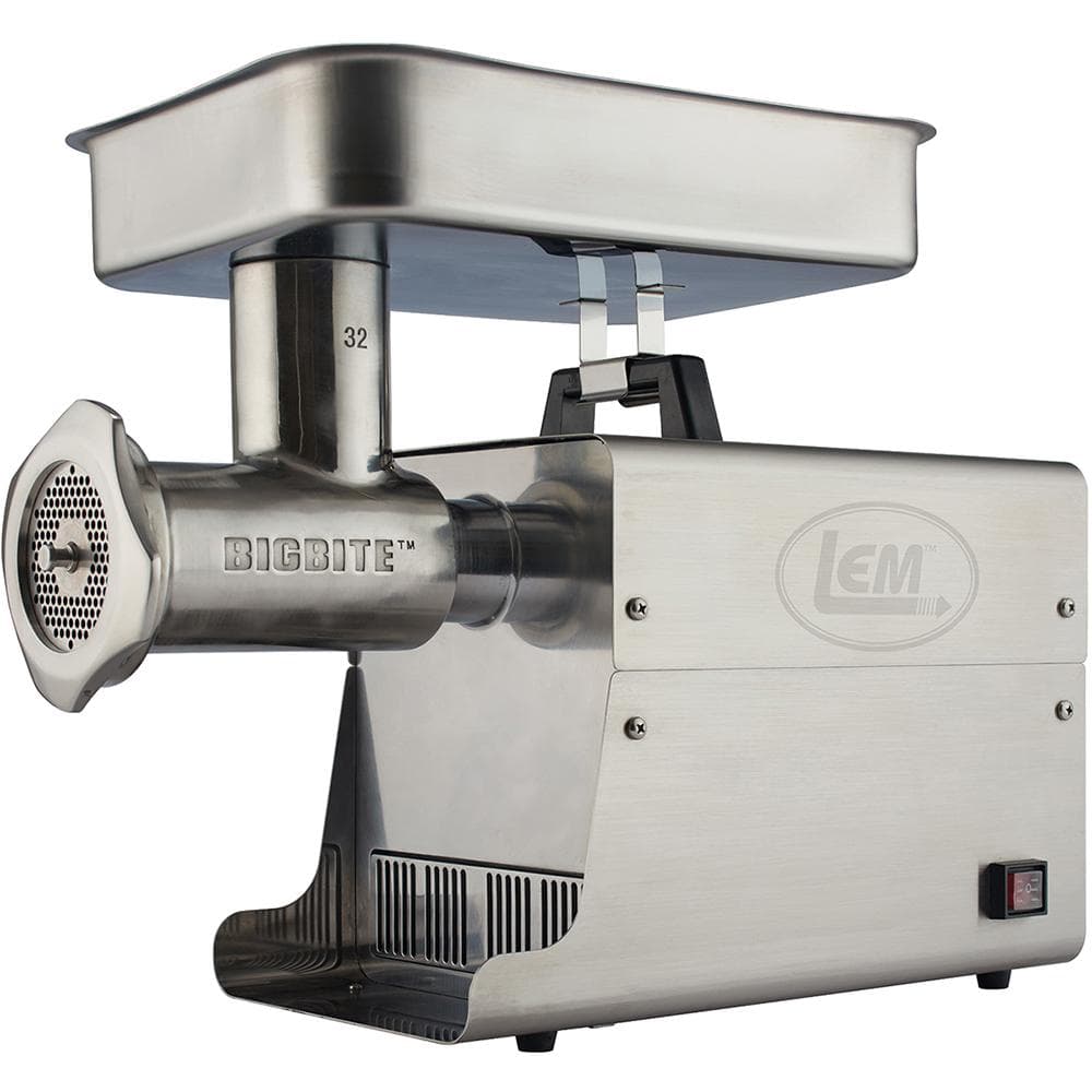 LEM Products #32 Big Bite Stainless Steel Electric Grinder