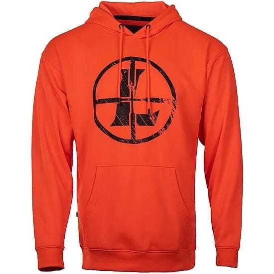 Leupold Distressed Reticle Performance Men's Hoodie Blaze Orange XXXL