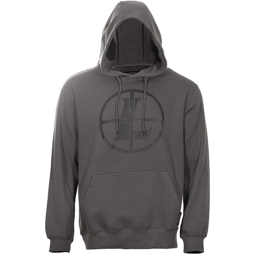 Leupold Distressed Reticle Hoodie Gunmetal M