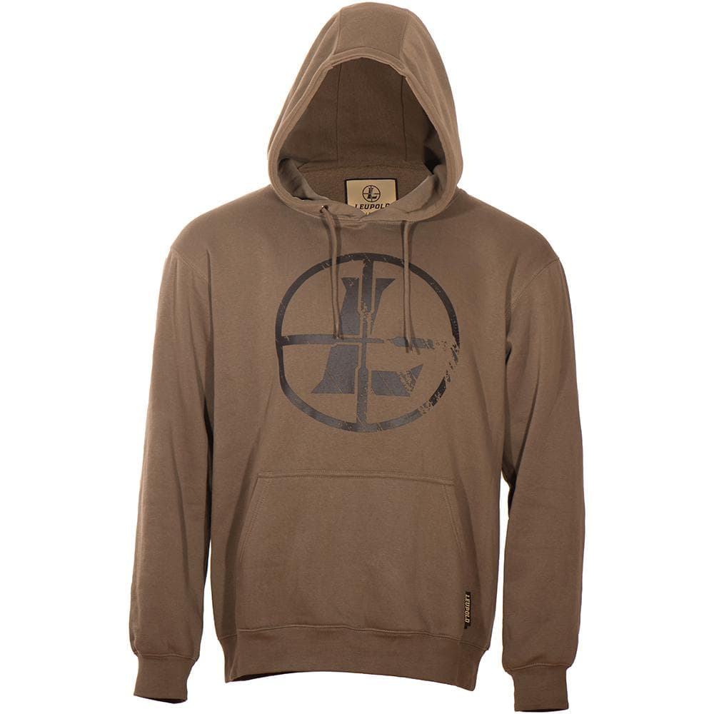 Leupold Distressed Reticle Hoodie Otter XL