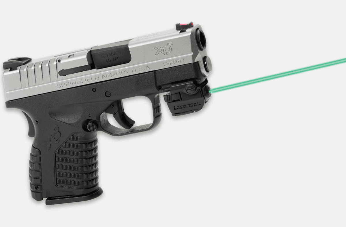 LaserMax Micro II Rail Mounted Laser - Fits 3/4? Length Rail & Up - Green Laser