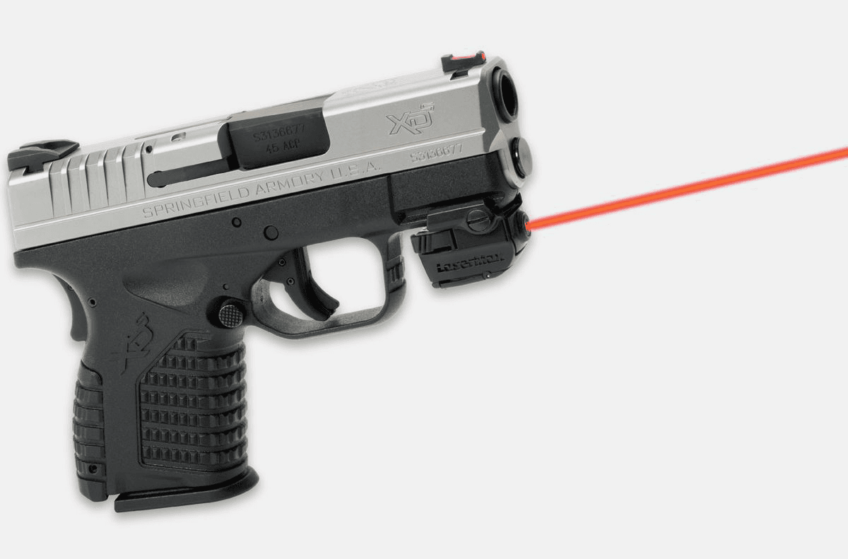 LaserMax Micro II Rail Mounted Laser - Fits 3/4? Length Rail & Up - Red Laser