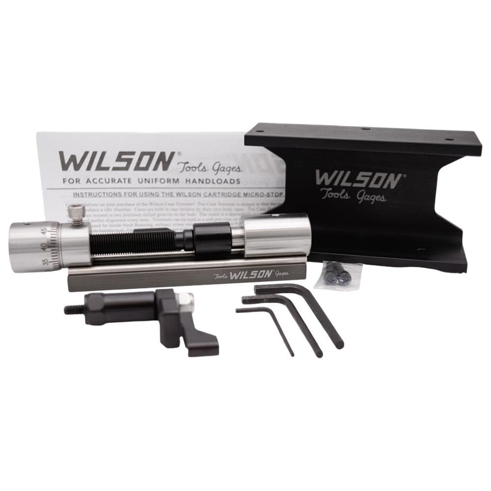 L.E. Wilson Case Trimmer Kit 17-45 w/ Micro Adj Kit includes Stand & Clamp/TiN Cutter