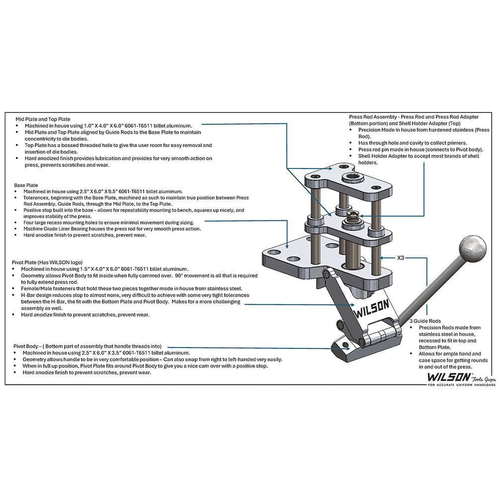 L.E. Wilson Single Stage Reloading Press