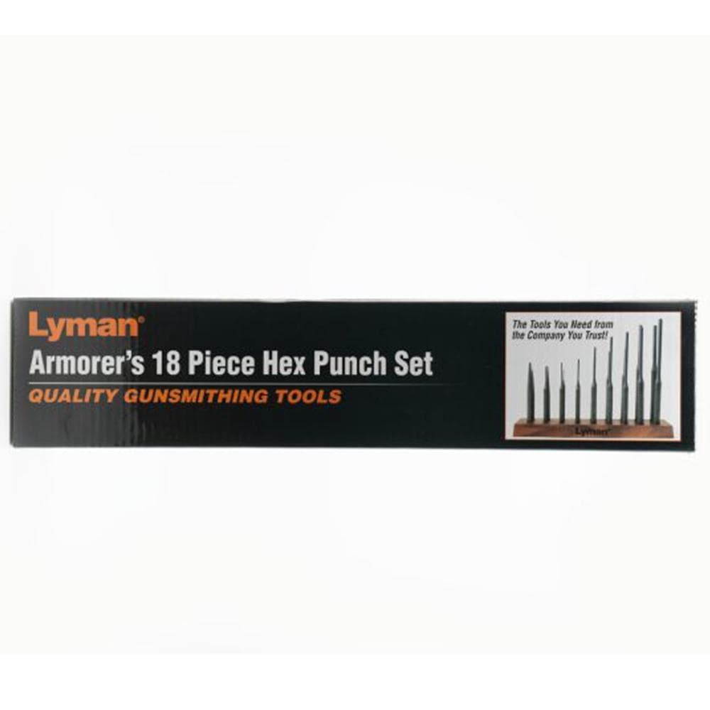 Lyman Armorers 18 Piece Hex Punch Set with Stand