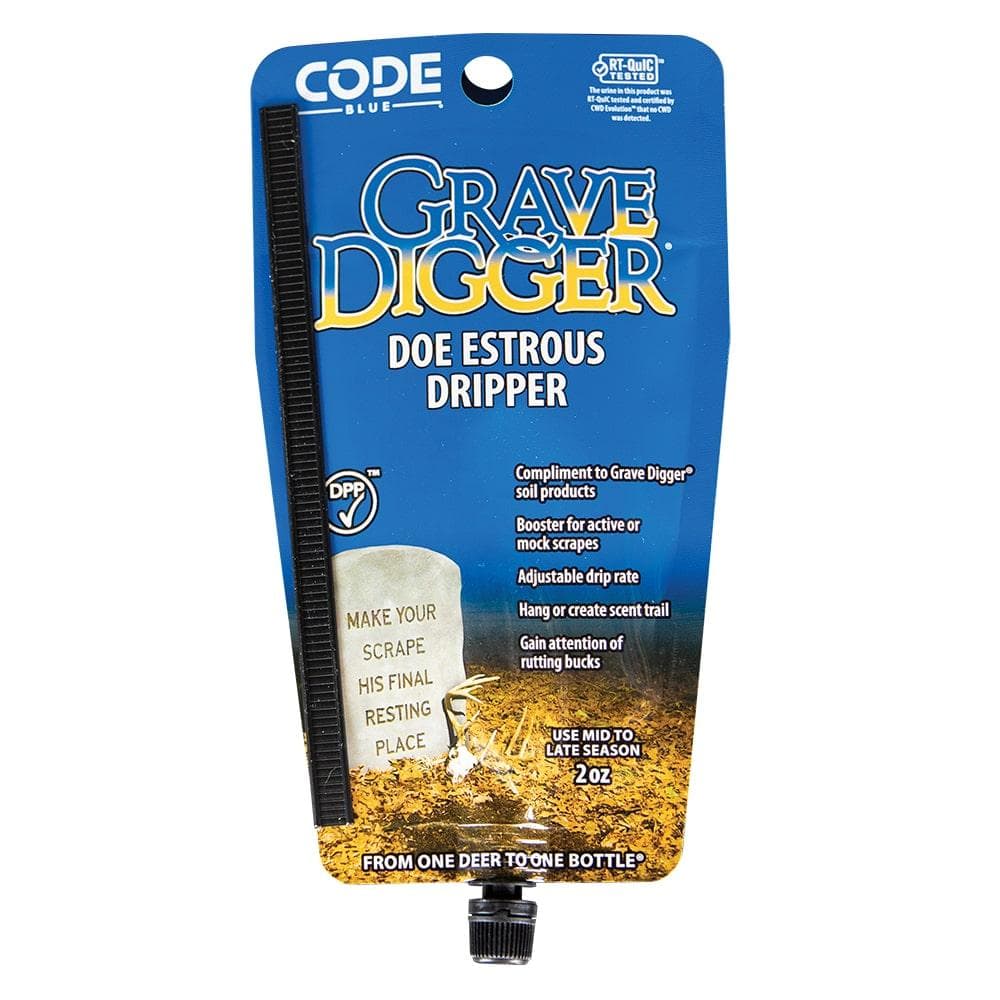 Code Blue Grave Digger Doe Estrous Dripper