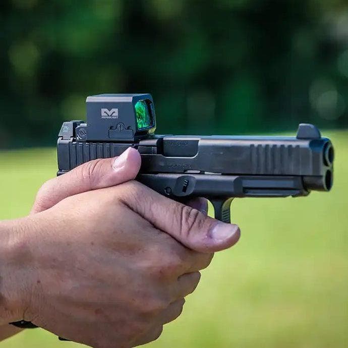 Mepro Pistol Optic MPO PRO-F Closed Emitter Pistol Sight BULLSEYE RMR / Shake Awake