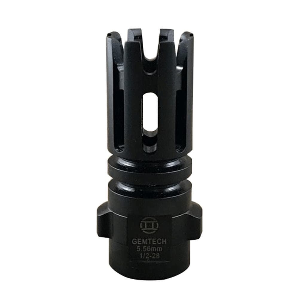 Gemtech Quickmount Flash Hider 5.56mm Carbon Cutting 1/2-28 Thread