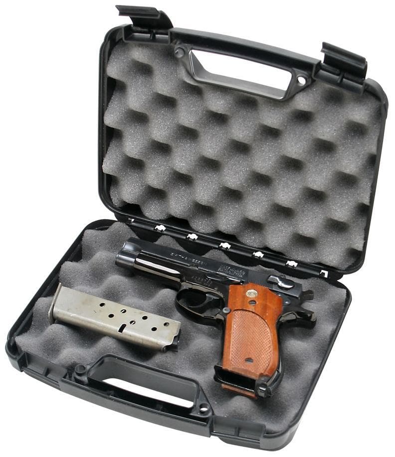 MTM Snap-Latch Single Handgun Case for Up to 4" Barrels - Black