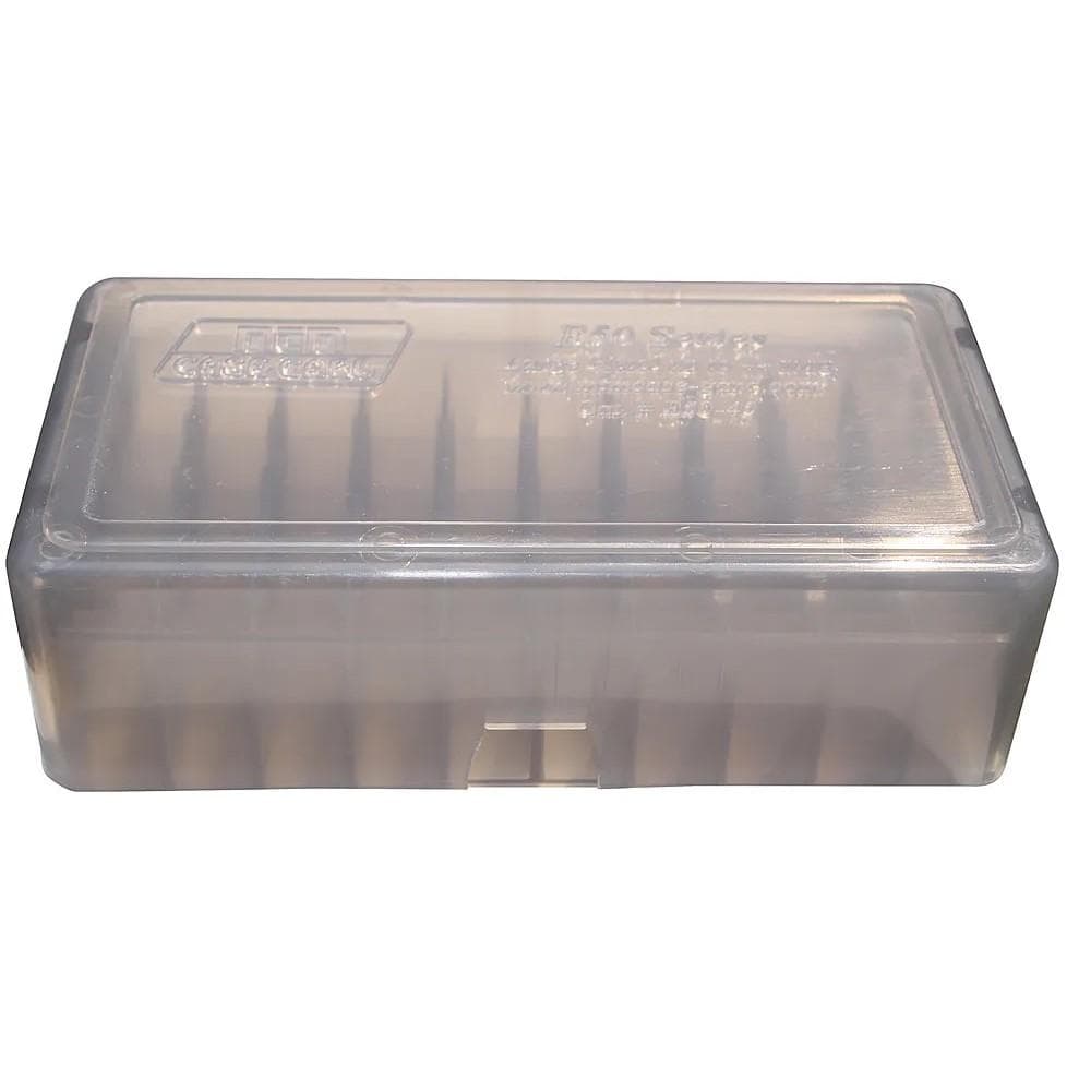 MTM .38/.357 Mag 50-Round Slip Top Handgun Ammo Box Smoke