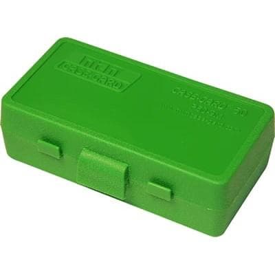 MTM Case Guard P-50 Series Handgun Ammo Box .45 Auto/10mm 50 Rounds Green