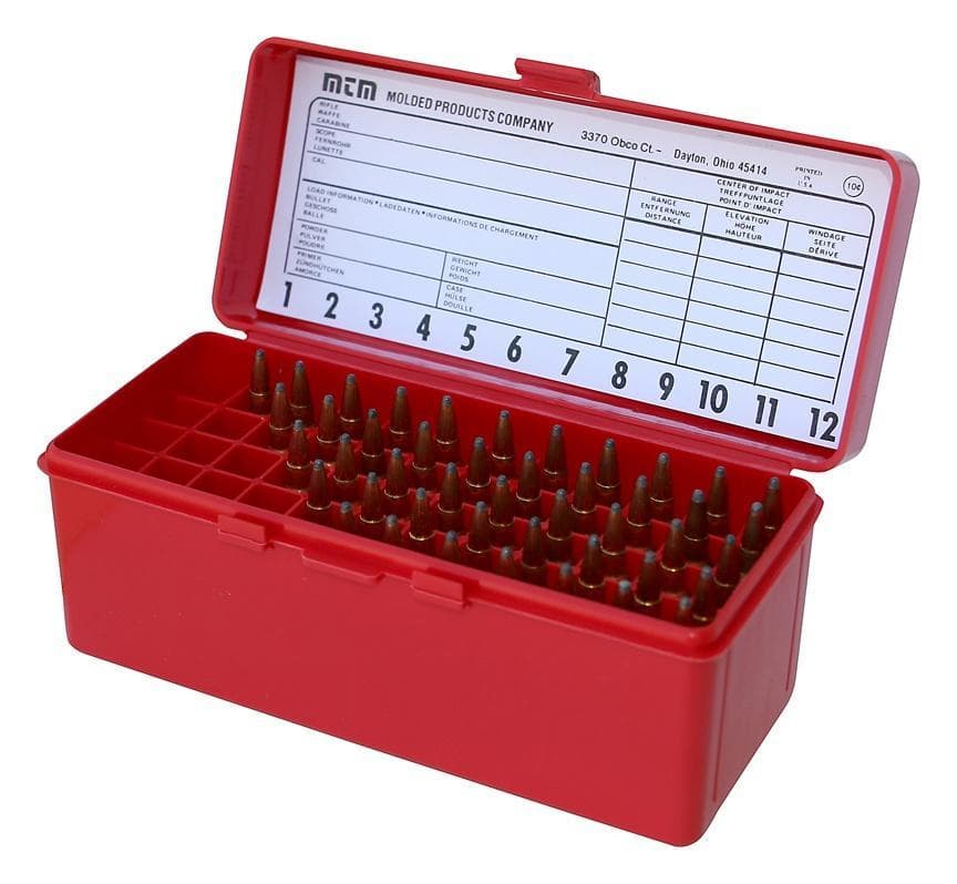 MTM Gun-Gard R-60 Series Rifle Ammo Box Red
