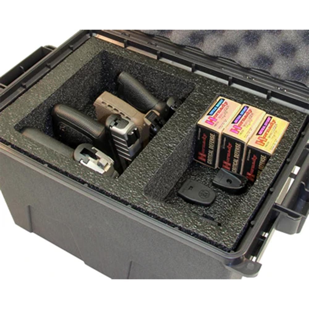 MTM Tactical Pistol Handgun Case Fits 4 Handguns Dark Earth