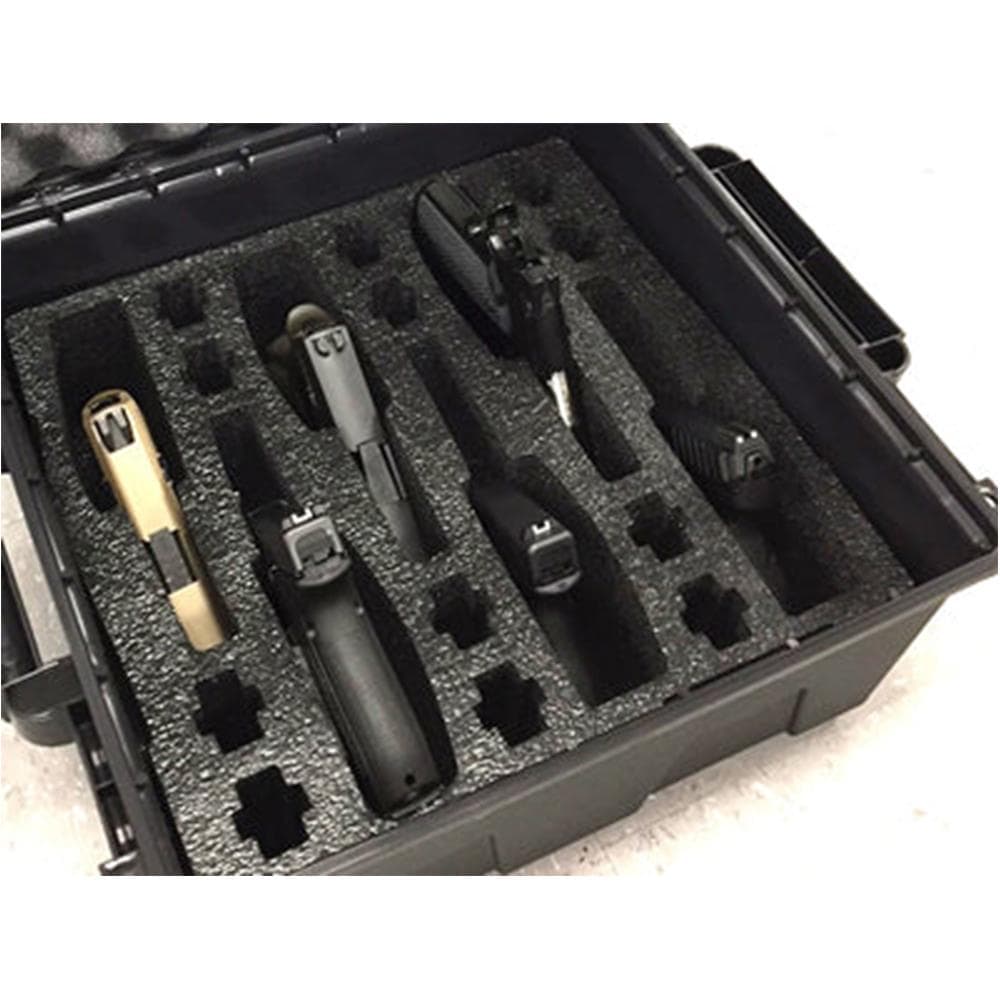 MTM Tactical Pistol Handgun Case Fits 6 Handguns Dark Earth